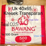 Transparent Plastic Bag 40x65 Thickness 025 contents 500 Grams ONION Transparent Plastic Bag size 40