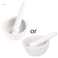 Shas Porcelain Mortar and Pestle Set Kitchen or Laboratory Grinds Powdered Chemicals for DIY Kitchen Gadget Mill Crusher
