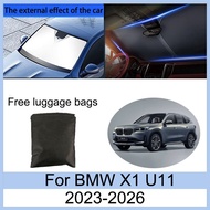 Sun Shade Car For BMW X1 U11 -2023-2026 Windshield Front SunShade Foldable 汽車遮陽罩 Accessories