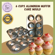 Aluminium Muffin Cake Mould 6cups