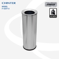 CHINTER F217-3 Stainless Steel Trash Can With Holes Size 250*690 Mm. Thickness 0.4 Packed In 22 Lite