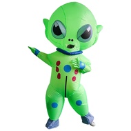 ZH【 Ready Stock】Alien Inflatable Suit Alien Monster Inflatable Costume Scary Green Alien Cosplay Cos