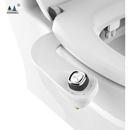 BioBidet SlimEdge Simple Bidet Toilet Attachment in White with Dual Nozzle, Fresh Water Spray, Non Electric