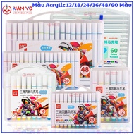 [MK101] Marker Pen/ Acylic Colored Brush Pen Acrylic Marker TRIANGLE Body MK 101 12 Colors/ 18 Color