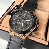BALMER 7947G Chronograph Sapphire Men Watch Black Genuine Leather Strap