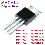 5pcs MDP1901 MDP18N50 MDP1932 MDP1933 MDP1752 MDP13N50 MDP18N50 MDP14N25C MDP10N60G MDP5N50B TO220 F