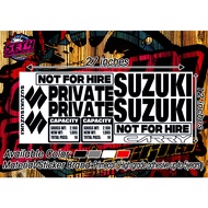 Suzuki Multicab Sticker Decals Set 001