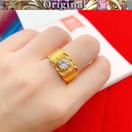 916 gold ring men's diamond-set diamond ring fashion gold jewelryvery nice