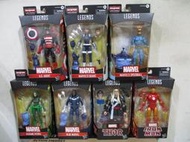 戰隊DC漫威MARVEL復仇者聯盟6吋鋼鐵人美國隊長雷神索爾九頭蛇夫人震波女藍色奇蹟含BAF控制者7款四千八佰零一元起標