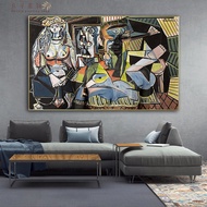 Famous Painting Women Posters of Algiers By Pablo Picasso Oil Painting Canvas Painting Wall Art for 
