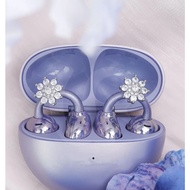 Suitable for Huawei freeclip Earphone Diamond Buckle Full Diamond Lotus Ear Clip Buckle Niche Design