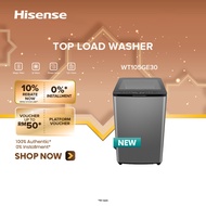 [FREE Installation] Hisense 10.5kg Top Load Washing Machine /AI Wash /Power Soak /Tub Clean/Child lo