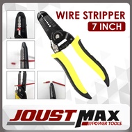 Wire Stripper Professional Tools 7'' Inch Precision Wire Stripper Yellow Crimper Pliers Tools (AWG 1
