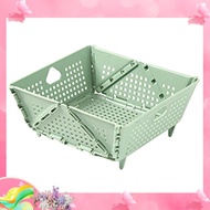 dgkPlastic  Colander - Foldable Drain Basket with Resting Feet - Kitchen Food Strainer - Space-Savin