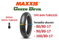 Ban tubles ring 17 80 80 17 90 80 17 100 80 17 Maxxis Green Devil - 100/80-17
