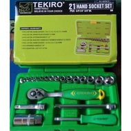 Tekiro SOCK SOCKET KEYS SET 21 PCS BOX/ TEKIRO HAND SOCKET SET 21 PCS