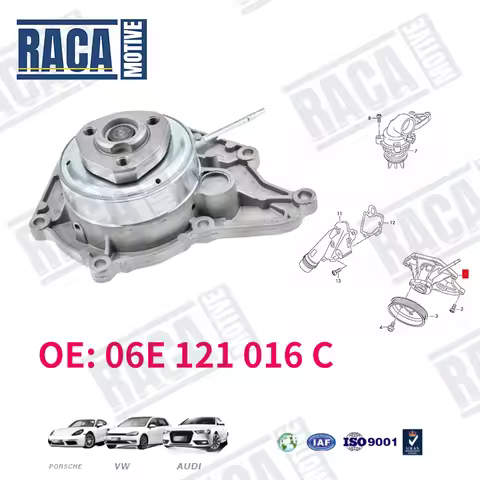 For VW Touareg 2.5 2.8 3.0T Audi A6 A8L A7 S7 A5 A4 Q5 Q7 Engine Cooling Coolant Water Pump 06E12101