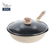 กระทะลึกพร้อมฝา 28 ซม. KECH ZIVA IH สีเหลือง (1299498)