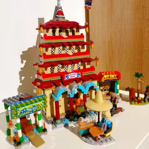 926pcs Navigation King Luffy Battle at Arlong Park 75638 Fish Man Arong Park Building Block Model Bi