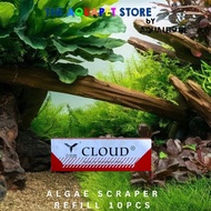 ALGAE SCRAPER BLADE REFILL (10X) FOR MUFAN BSFH CHIHIROS QANVEE ALGAE SCRAPER