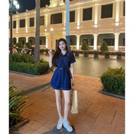 Lynisen above-the-knee jean skirt