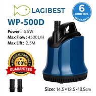 Original 500d wp500d Wp500d wp 500d Wp5500B Submersible Aquarium Water Pump for Fish Tank — Aquarium