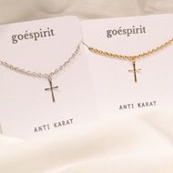 [ANTI-RUST] CHRISTY necklace / Tiny Cross Necklace • Christy cross Necklace • titanium cross necklac
