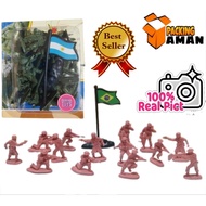 320C CHILDREN'S TOY ARMY FIGURE + COUNTRY FLAG ARMY TOY/