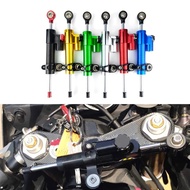 Steering Damper Motorcycle Universal Retrofits Adjustable Stabilizer Aluminum Motocross Steering Dam