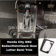 Honda City 2020-2023 GN2 Sedan / GN5 HatchBack Gear Trim Carbon Fibre Accessories City Accessories