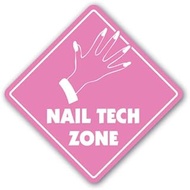 [SignJoker] NAIL TECH ZONE Sign xing gift novelty nails manicure pedicure polish tub Wall Plaque Dec