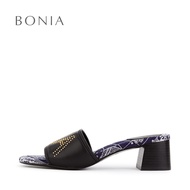 Bonia Black Monde Heeled Sandals | Sandal Bertumit