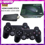 E-WOITD Video Game Console 2.4G Double Wireless Controller Game Sti 4K 10000 Games 64GB Retro Games 