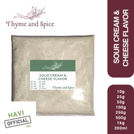 [POUCH] Sourcream & Cheese Flavor Powder 25 50 100G (Fries/Wings Flavoring Powder) Seasoning