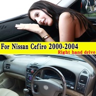 For 2000-2004 Nissan Maxima QX Cefiro III A33 J31 Dashmat Dashboard Cover Instrument Panel Insulation Sunscreen Protective Pad Ornaments