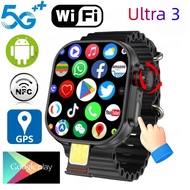 Ultra3 4G/5G SIM Smartwatch Upgrade Android 10.0 Smart Watch 8GB+128GB With Amoled Screen 180° Rotar