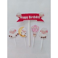 Cute sheep Cake Topper - sheep - pink sheep - lamb