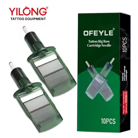 10 PCS Super Big Cartridge Needle Professional Tattoo Cartridge Tattoo Equipment Large Row Needle Ta