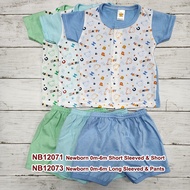 6pc 3 set 0-3mths NewBorn Baby clothes Infant Baby 3 piece suit baby - Jk Kids Mykids Anakku Fiffy P