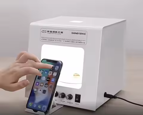 Hot sales mini portable studio video light box portable sanoto TB20 photography turntable photo vide