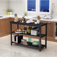 Scandinavian Kitchen island / Almari dapur kitchen rack cutting table microwave oven rack kitchen ka