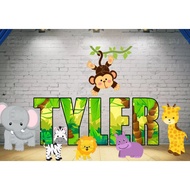 PERSONALIZED/CUSTOMIZED Name NUMBER/LETTER/CHARACTER STANDEE/BACKDROP/WALL DECOR party supplies