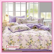 MAWAR KATUN UNGU Bedspread/bed cotton TAIWAN/CVC SMOOTH pastel purple lilac purple rose flower yello