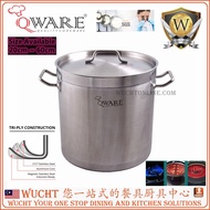【WUCHT】30cm QWARE Stock Pot 22 liter Sandwich Bottom Stock Pot 30CM 白钢煲 Periuk Qware Cookware 30cm Q