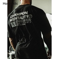 HONEVIDIC Olympia Sports Pure Cotton Half-Sleeve Printed T-Shirt, Fashionable All-Match, Unisex, Men
