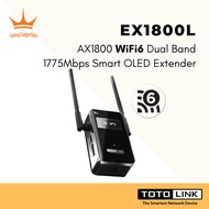 TOTOLINK EX1800L AX1800 Dual Band Smart OLED WiFi6 Extender