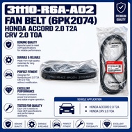 FAN BELT (6PK2074) HONDA ACCORD 2.0 T2A CRV 2.0 TOA (BANDO)(HONDA A GRADE) 31110-R6A-A02