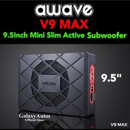 Awave V9 Max 9.5 Inch Mini Slim Active Subwoofer