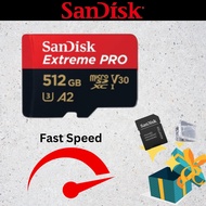 SanDisk Extreme Pro microSD UHS-I Memory Card Used for Smartphone, Tablets, Camera & CCTV (512GB)