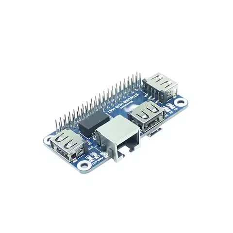 Raspberry Pi Zero W/2 W Ethernet & USB HUB HAT - 10/100M LAN RJ45 + 3-Port USB 2.0 Expansion Board f